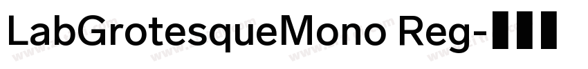 LabGrotesqueMono Reg字体转换